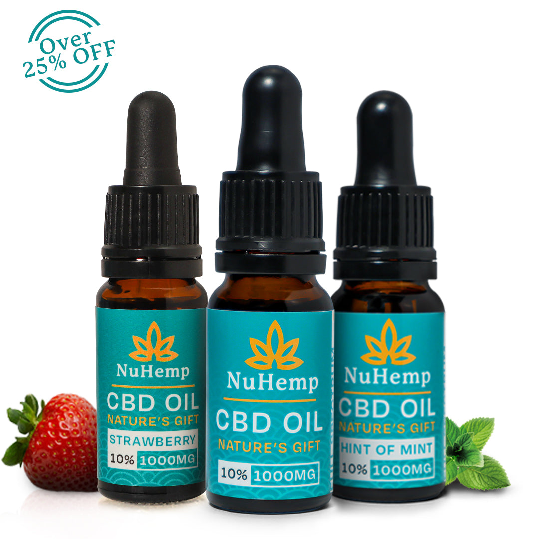 All The Flavours! Three 1000mg CBD Oils