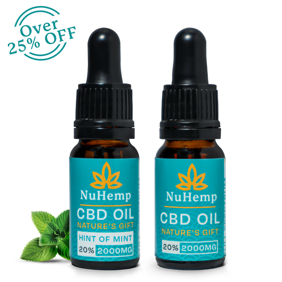 2000mg CBD Oil - Mint & Natural - over 25% OFF