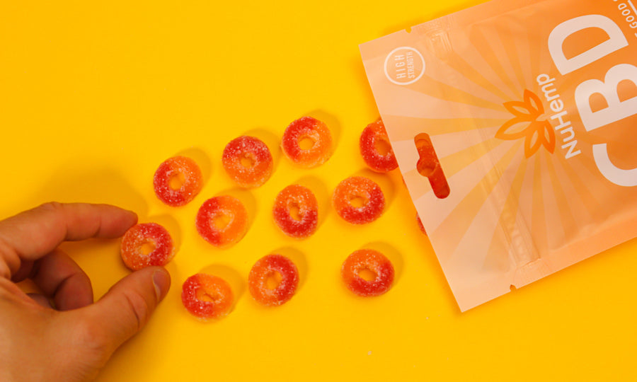 1000mg CBD Gummies - Peach Rings