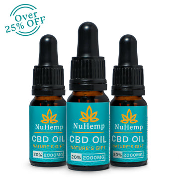 Three 2000mg CBD Oils for £150- Save over £50!