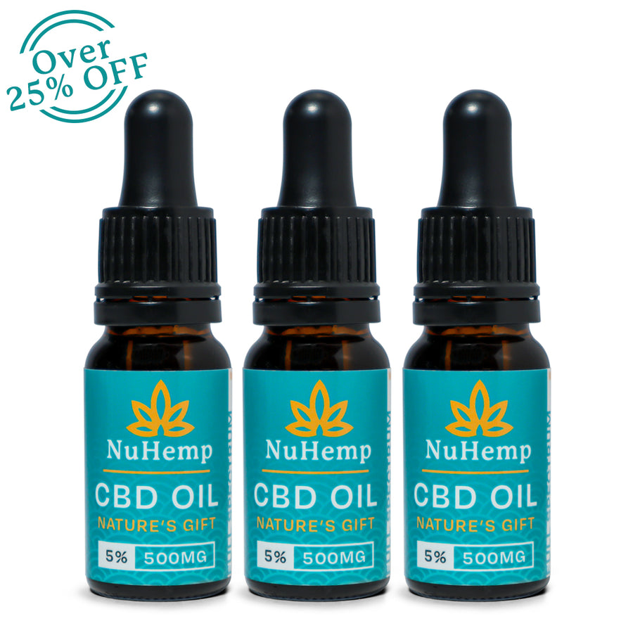 Three 500mg CBD oils for only £63